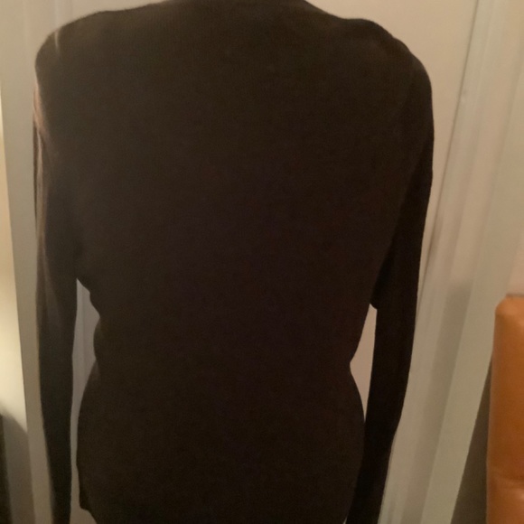 Jones of New York Chocolate  Light Weight Sweater/Skirt Set - Picture 2 of 5